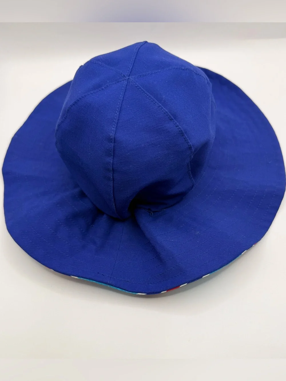 The North Face Baby Boy Little Brimmer Hat Blue Stripe Reversible